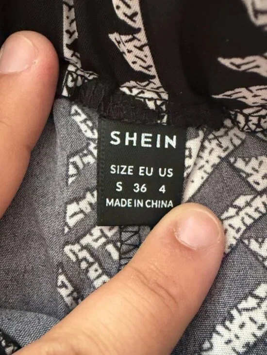 Black & White Patterned Wide-Leg Pants with Tie Waist and Orange pants bundle! - Picture 3 of 4